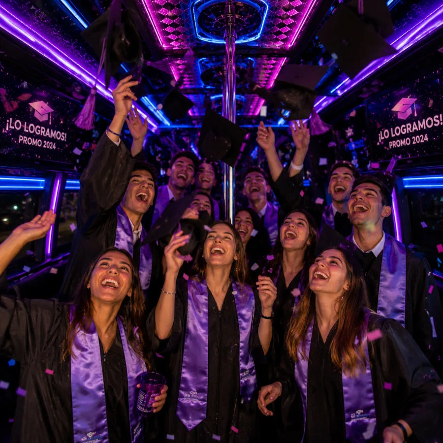 Fiesta de graduación en Santiago